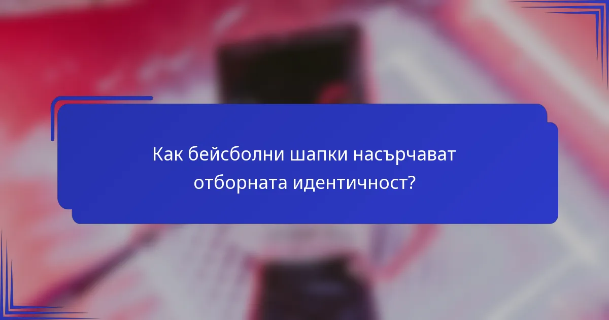 Как бейсболни шапки насърчават отборната идентичност?