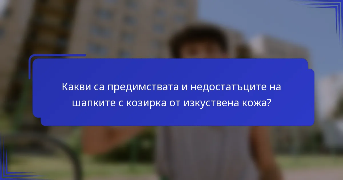 Какви са предимствата и недостатъците на шапките с козирка от изкуствена кожа?